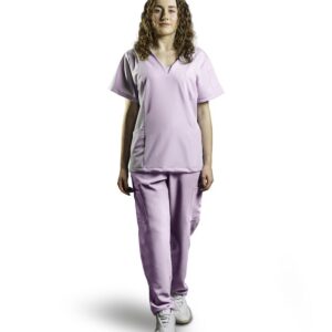 Komplet medyczny GAIA damski pudrowy róż L